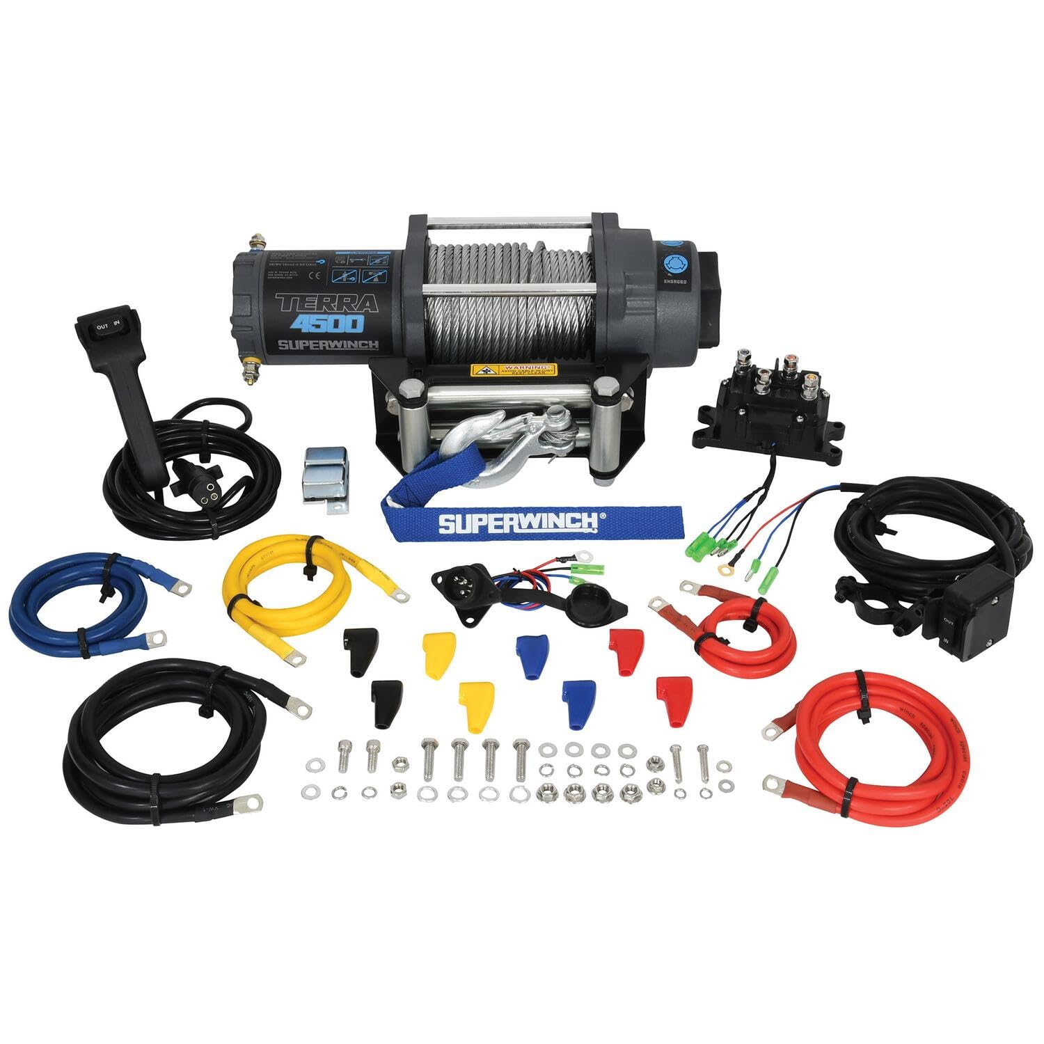 Winch Roller Fairlead 4500 lbs 50ft Steel Rope