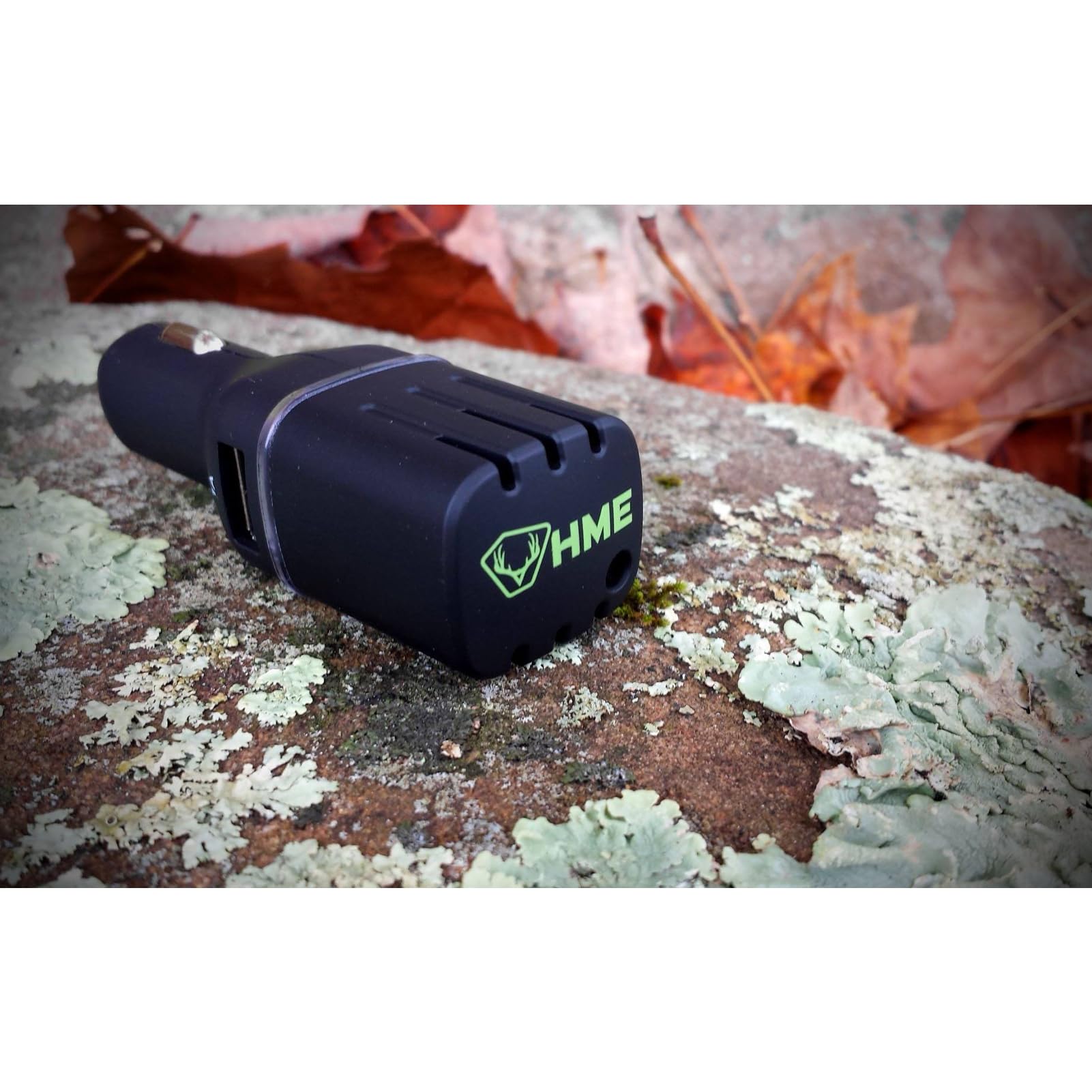 HME Car Air Purifier Scent Slammer with Dual USB Ports | Effective Compact Portable DC Vehicle Dual Ozone Air Cleaner from Smell, Dust & Smoke