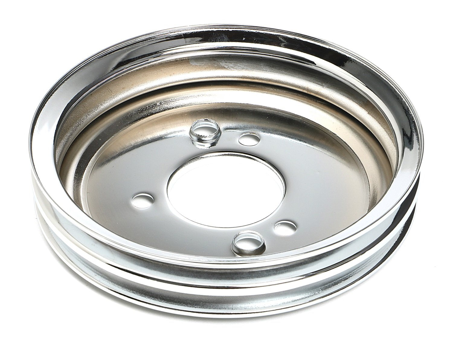 Trans-Dapt 9816 Performance Trans-Dapt Chrome Double Groove Crankshaft Pulley