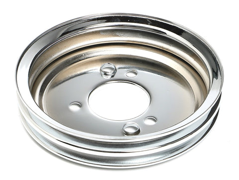 Trans-Dapt 9816 Performance Trans-Dapt Chrome Double Groove Crankshaft Pulley