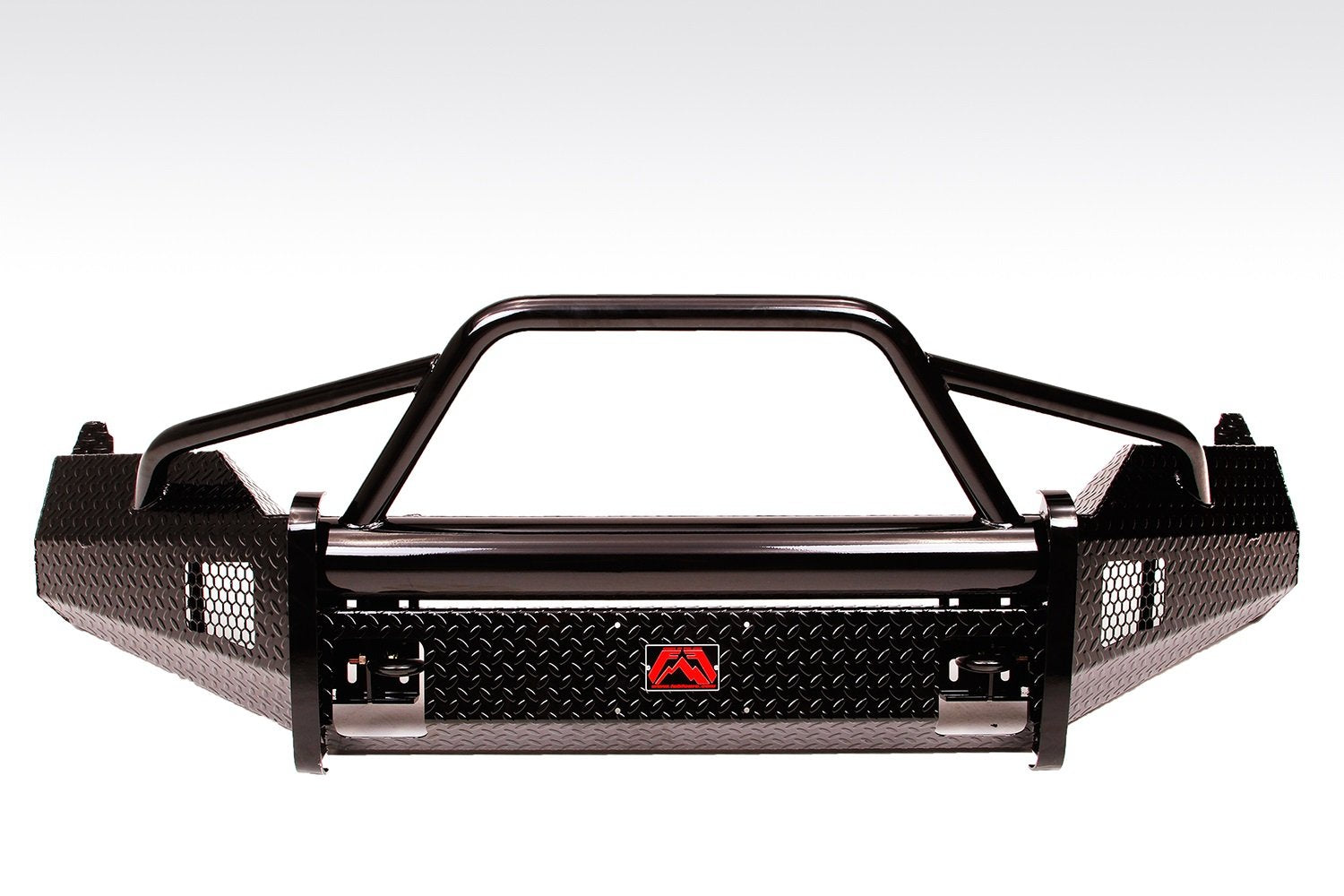 Black Steel Fab Fours DR09-K2462-1 Front Ranch Bumper