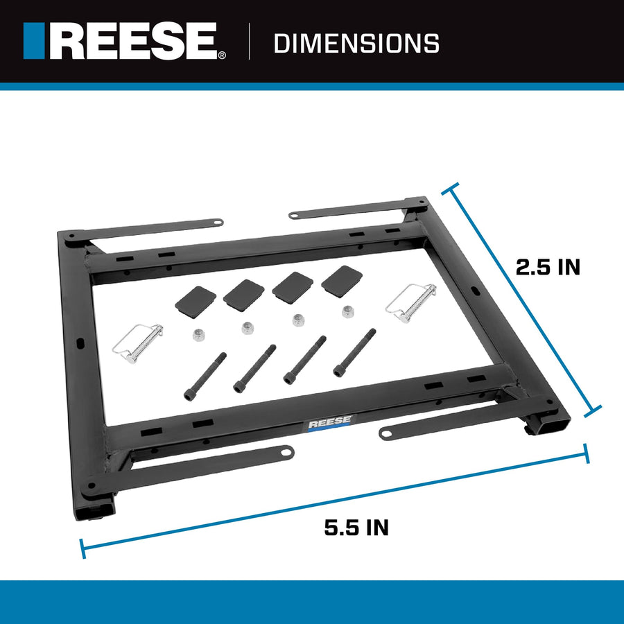 Reese Rail Kit 30154 Mounting Adapter for Attaching Standard Fifth Wheel Hitches, Compatible with RAM (please verify VEHICLE APPLICATION)