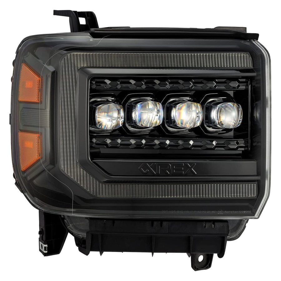 880616 AlphaRex USA Nova Series Projector Headlights fits GMC Sierra 1500, Smoke