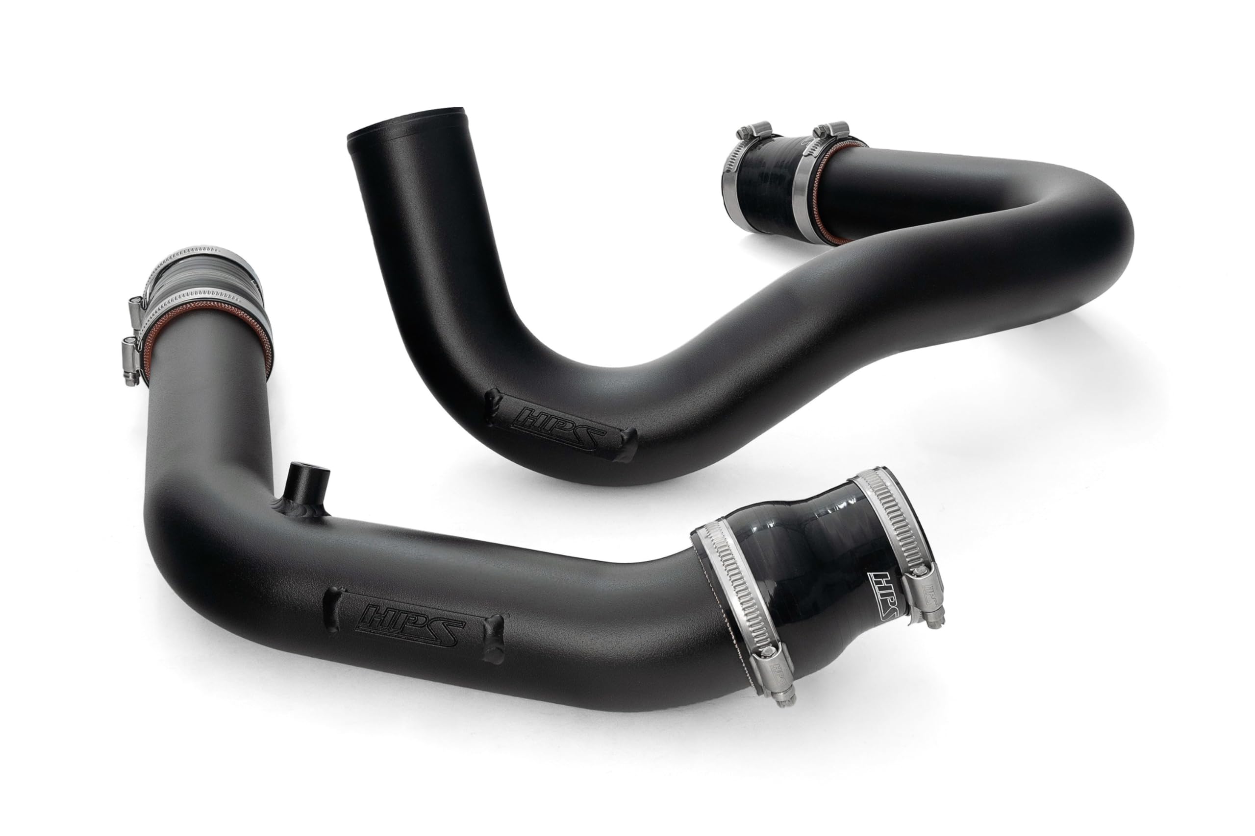 HPS Intercooler Black Charge Pipe Kit Lower Hot Side and Cold Side Compatible for 2004-2005 Mazda Mazdaspeed Miata 1.8L Turbo, 17-152WB