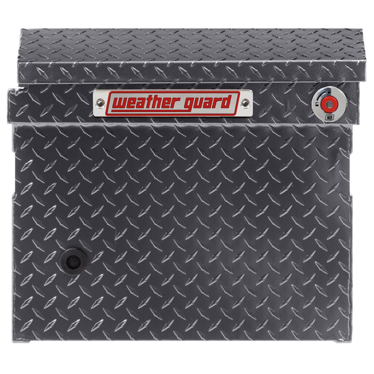 Weather Guard Saddle Truck Box Model 121-6-04, Aluminum, For Full Size Trucks, Low Profile, Gunmetal Gray, 11.0 cu ft capacity