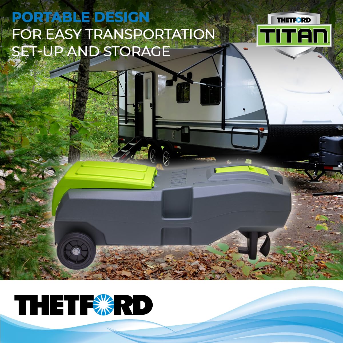 Titan Tote Thetford 40953 - 21 Gallon 2-Wheel