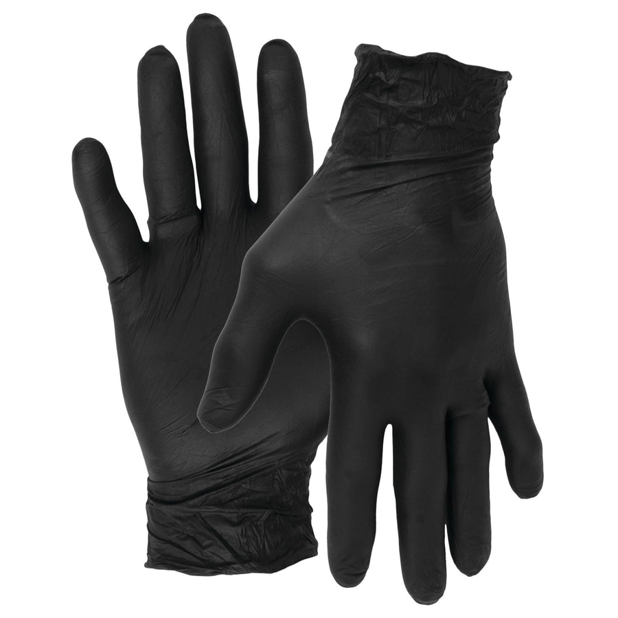 Large Performance Tool W89012 Black Nitrile Gloves Medium