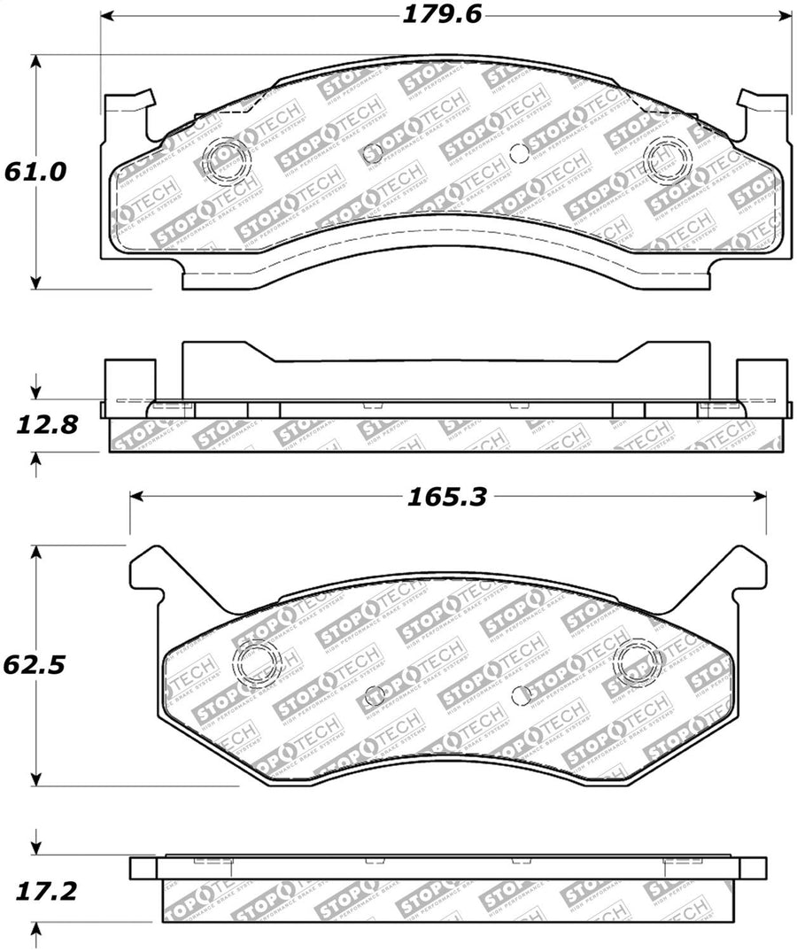 Brake Pads StopTech 305.01230 Street Select with Hardware