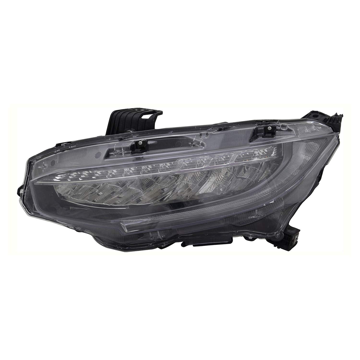 Left TYC Headlight Assembly Compatible with 2016-2019 Honda Civic