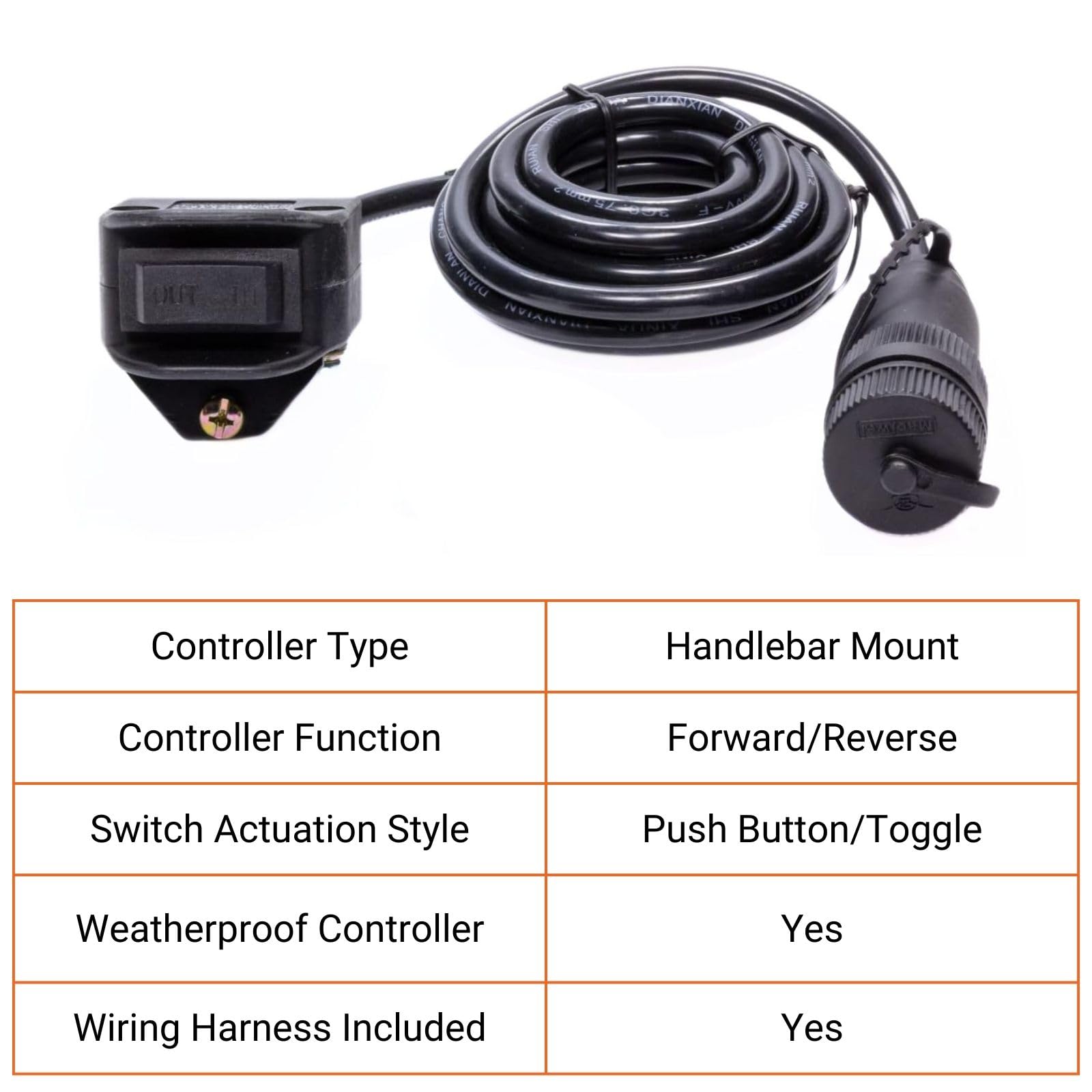 4 Pin MILE MARKER Single ATV Handlebar Remote | Compatible UTV & ATV Winches | Adjustable Mount | Accessible Control Provides