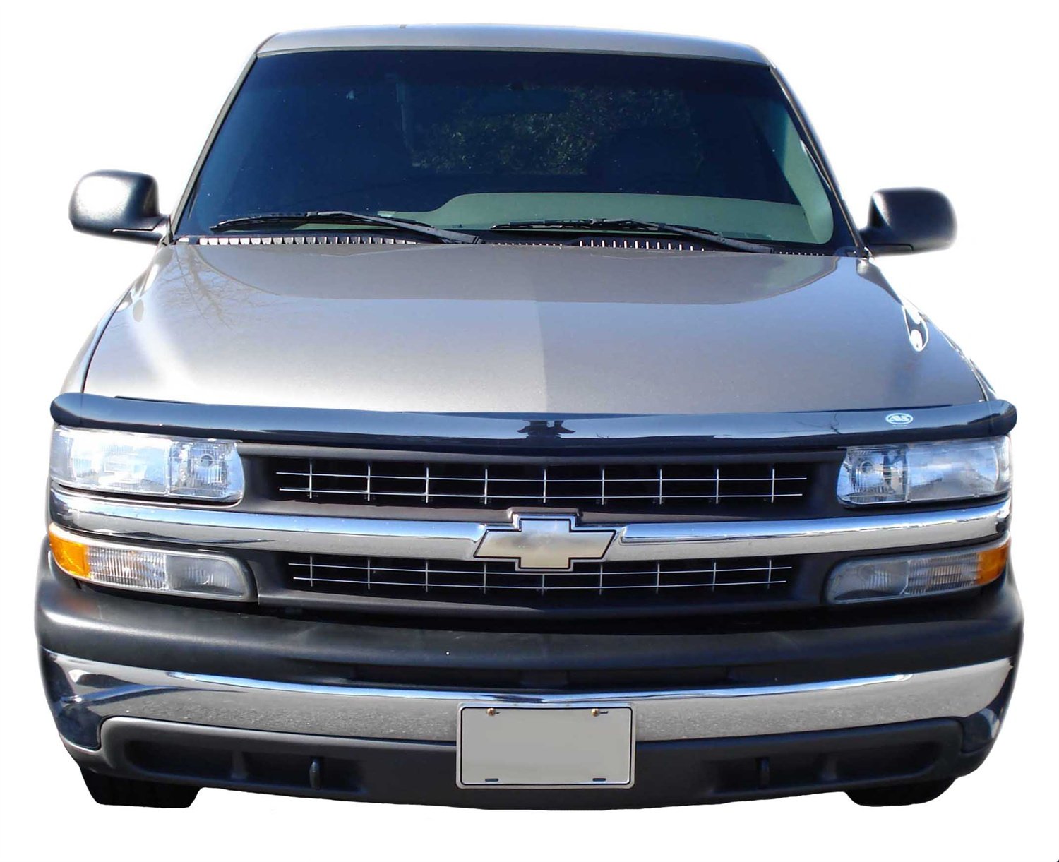 Hoodflector Bug Shield / Hood Protector Auto Ventshade [AVS] | Fits 2000-2006 Chevrolet Tahoe, Suburban 1500 & 2500, 1999-2002 Silverado 2500, 2001-2002 Silverado 3500, 1 pc. | Dark Smoke - 21936