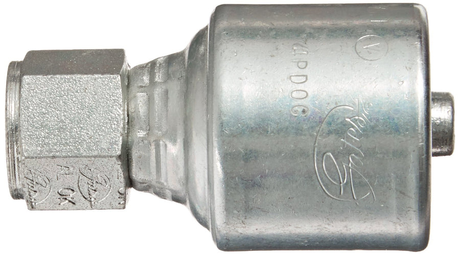 Gates MegaCrimp 4G-2FP Couplings, Female Pipe, NPTF Without 30 Cone Seat, Zinc Plated Carbon Steel, 1.74", 1/4" ID