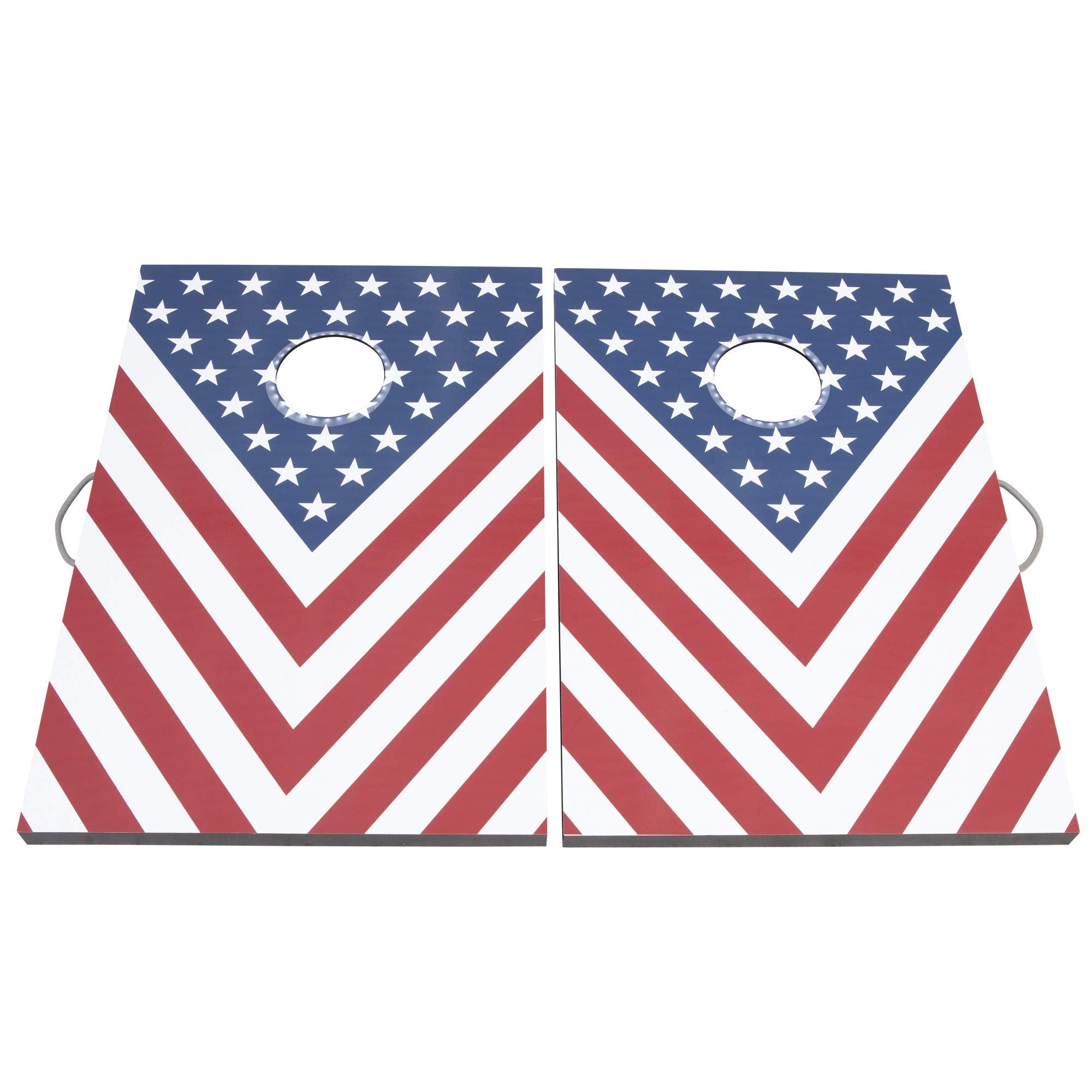 Triumph LED 2x3 Triumph Cornhole Bag Toss Set Includes Boards, 8 Cornhole Bags
