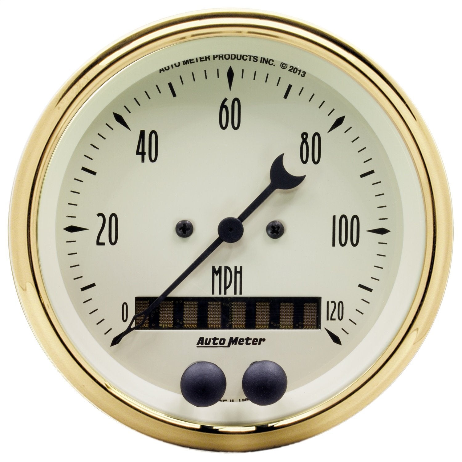 Gauge, AutoMeter Speedometer, 3 3/8", 120MPH, GPS, GO