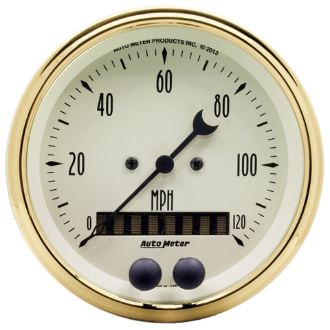 Gauge, AutoMeter Speedometer, 3 3/8", 120MPH, GPS, GO