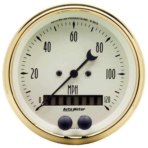 Gauge, AutoMeter Speedometer, 3 3/8", 120MPH, GPS, GO