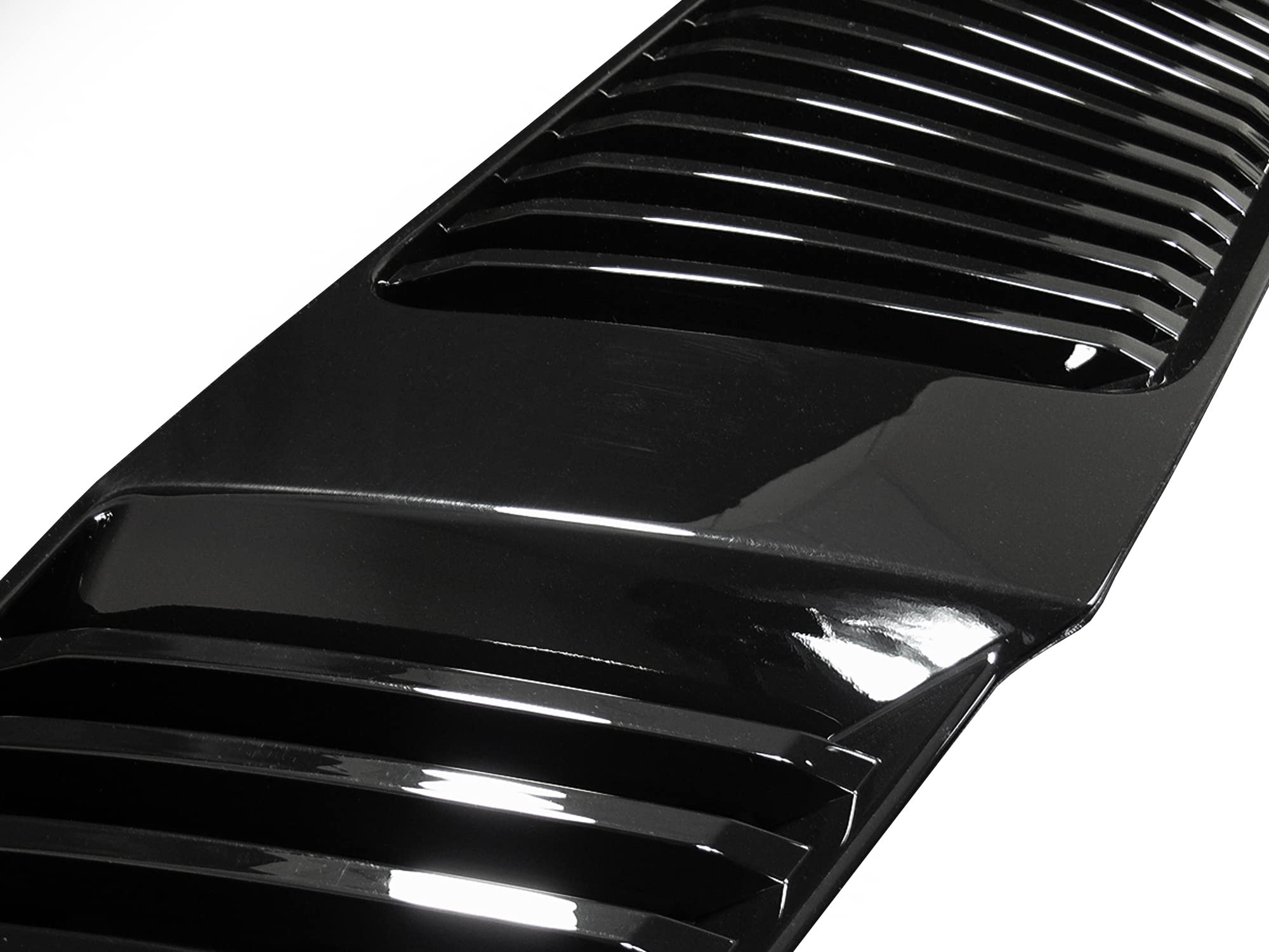 Vertical Front Hood Grille Armordillo USA 7149915 - Gloss Black Fits 2005-2008 Nissan Frontier