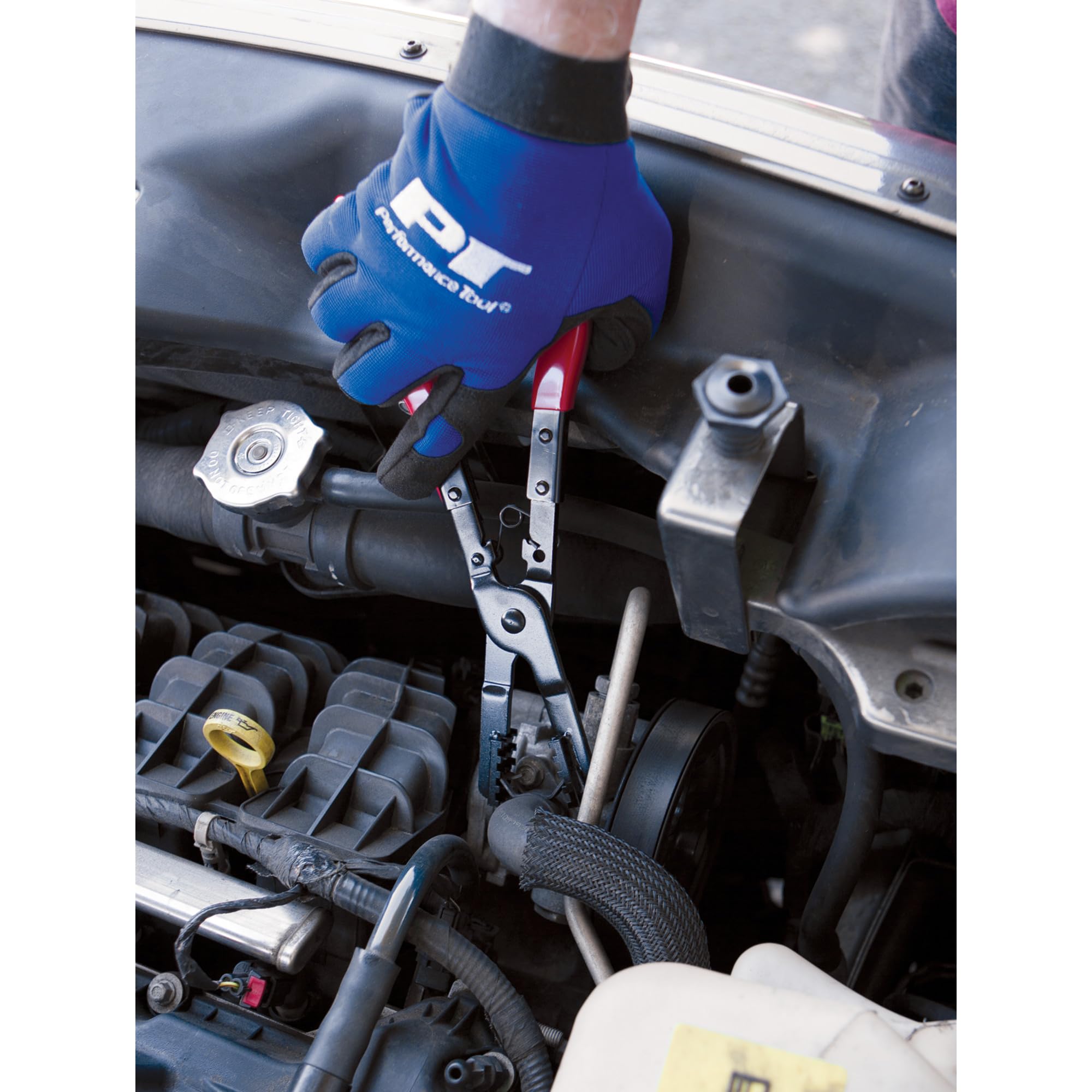 Multi-Angle Hose Clamp Plier Performance Tool W80659 for Hard-to-Reach Clamps with Quick Position Locking Mechanism and Steel Construction
