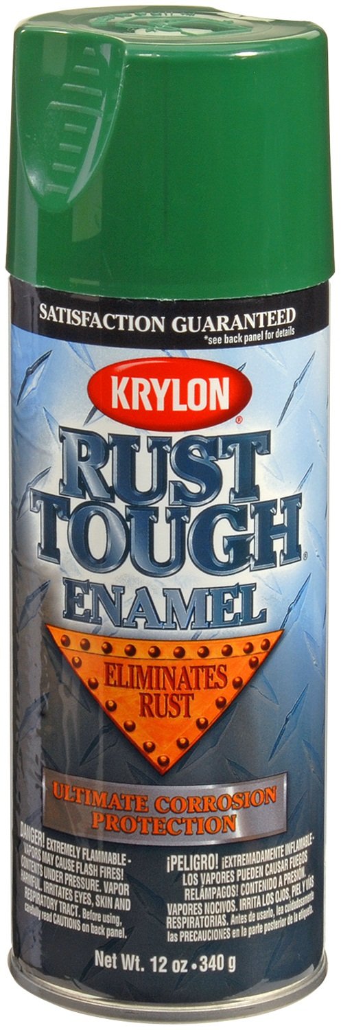 Krylon 'Rust Tough' Forest Green K09215007 Rust Preventive Enamel - 12 oz. Aerosol