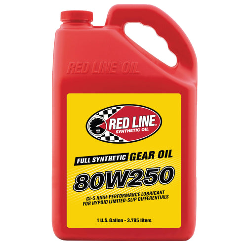 Red Line 80W250 58605 GL-5 Full Synthetic Gear Oil for Hypoid Limited Slip Differentials - 1 Gallon
