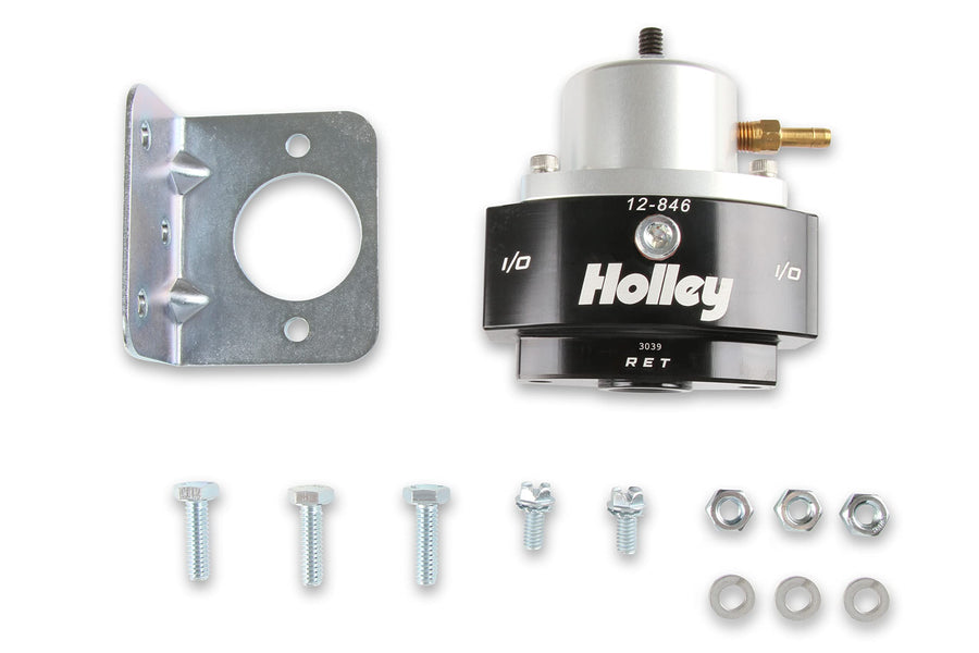 Holley 12-846 6AN Return 8AN Inlet/Outlet 40-70 PSI Billet Fuel Pressure Regulator