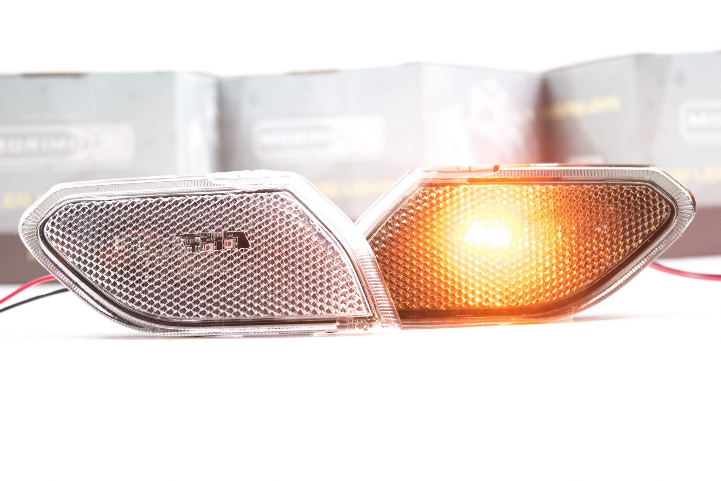 Morimoto XB LED Side Markers Jeep Wrangler JL 2018+ Plug and Play OEM Replacement Performance Upgrade Smoked Lens (PN: LF511 pair of complete side marker assemblies)