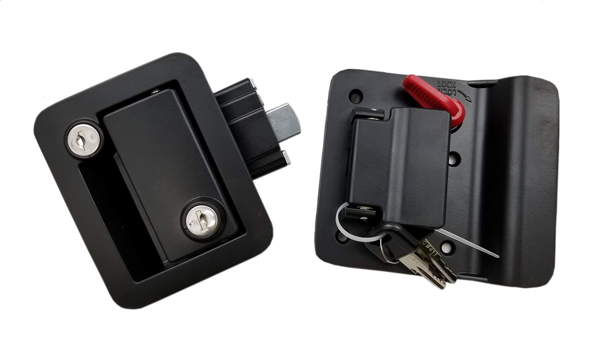 Black Travel Trailer Lock