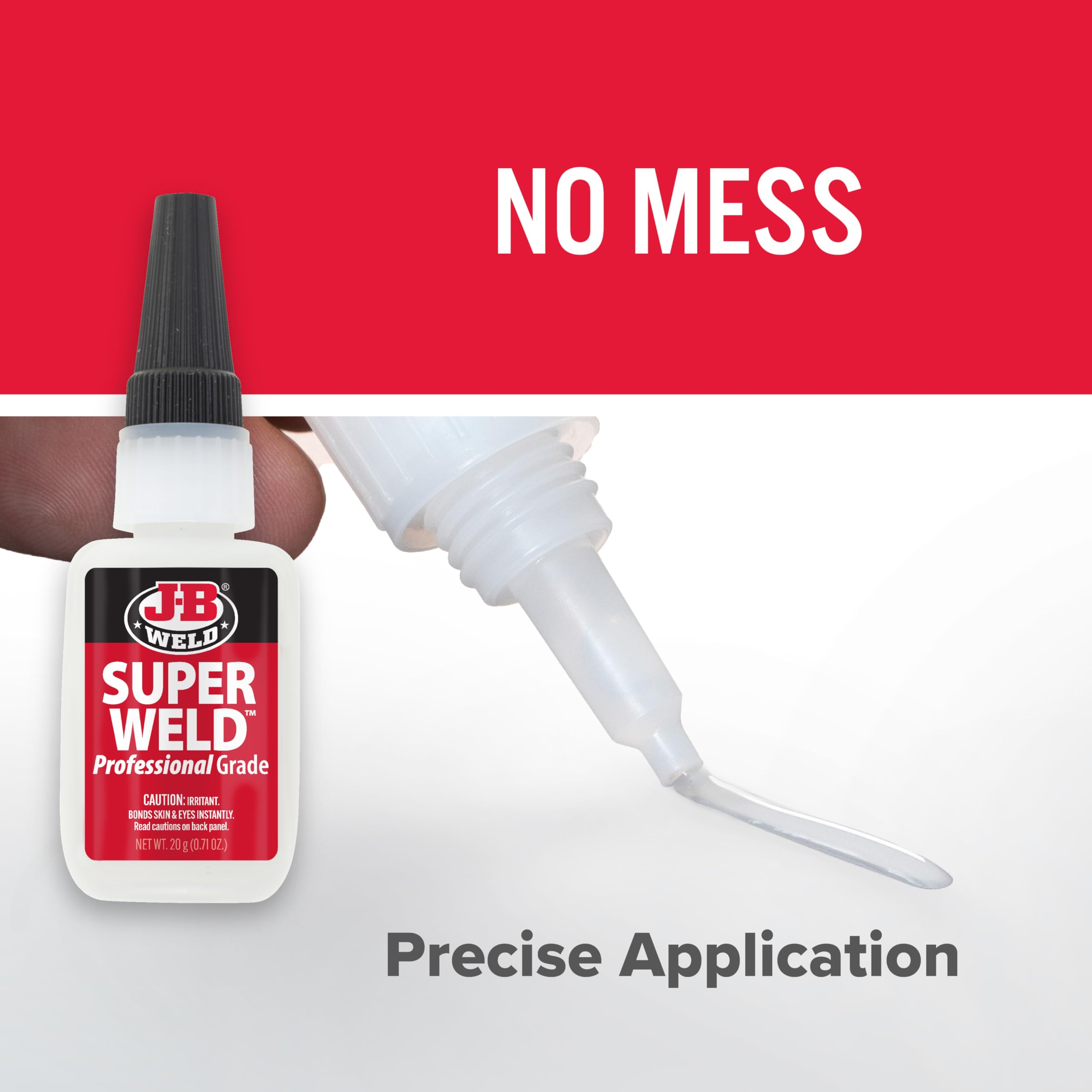 SuperWeld Glue J-B Weld 33120H - Clear Super Glue - 20g