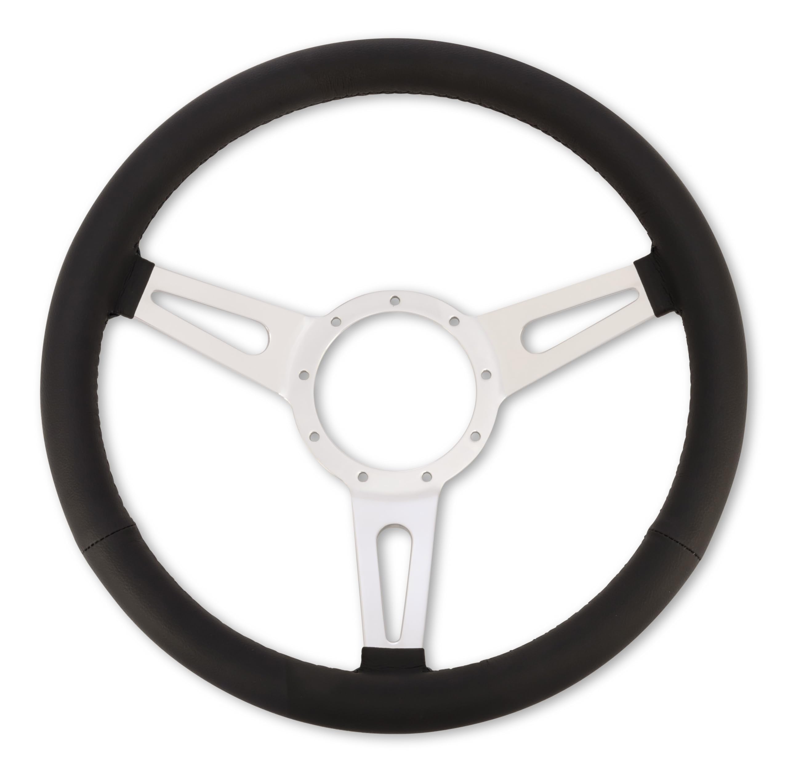 Corso Feroce Scott Drake 15" Black Leather Steering Wheel 9 Hole
