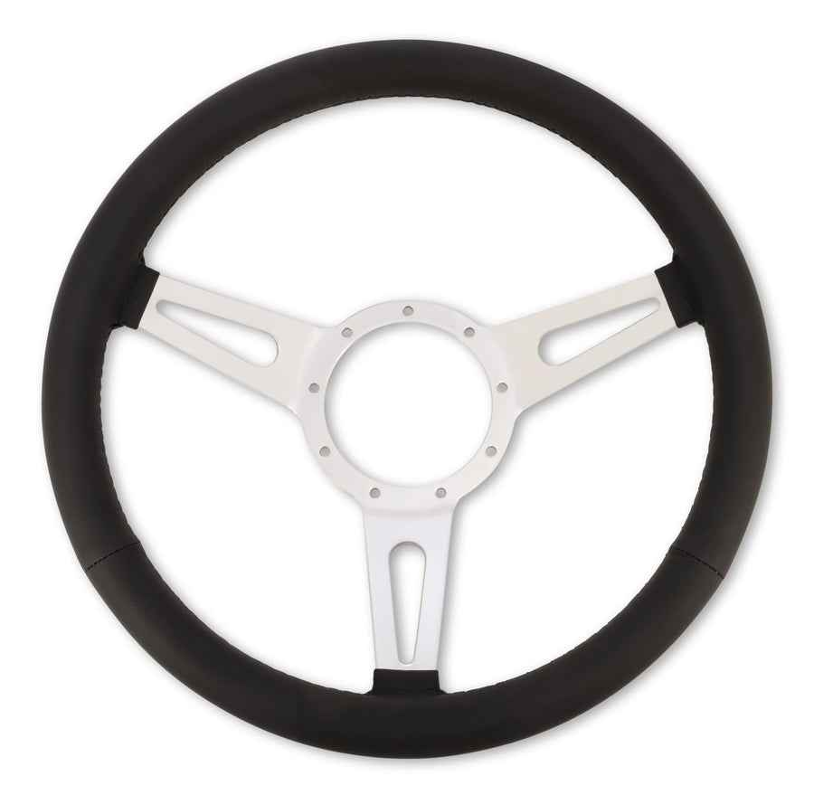 Corso Feroce Scott Drake 15" Black Leather Steering Wheel 9 Hole