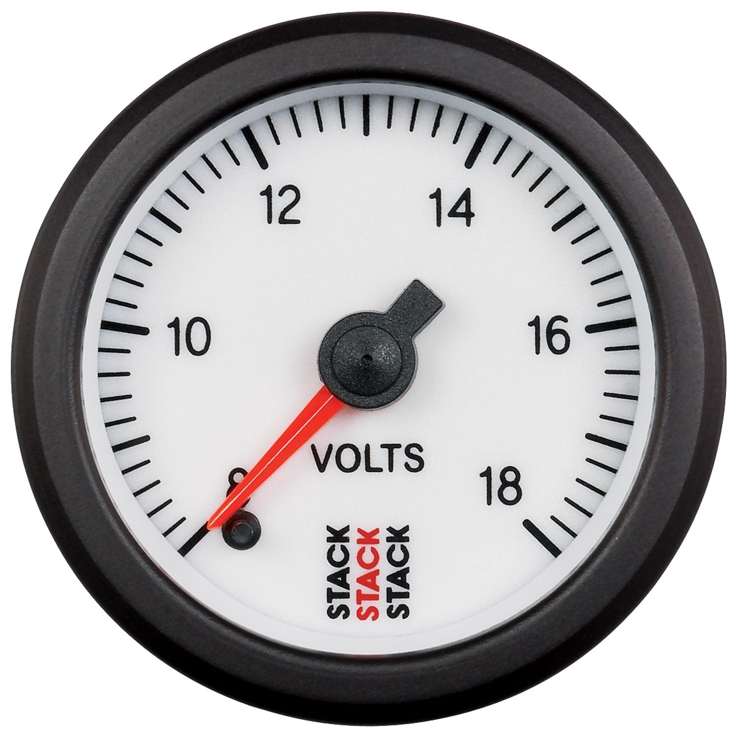 52mm Stack ST3366 Professional Stepper Motor White 8-18V Battery Voltage Gauge