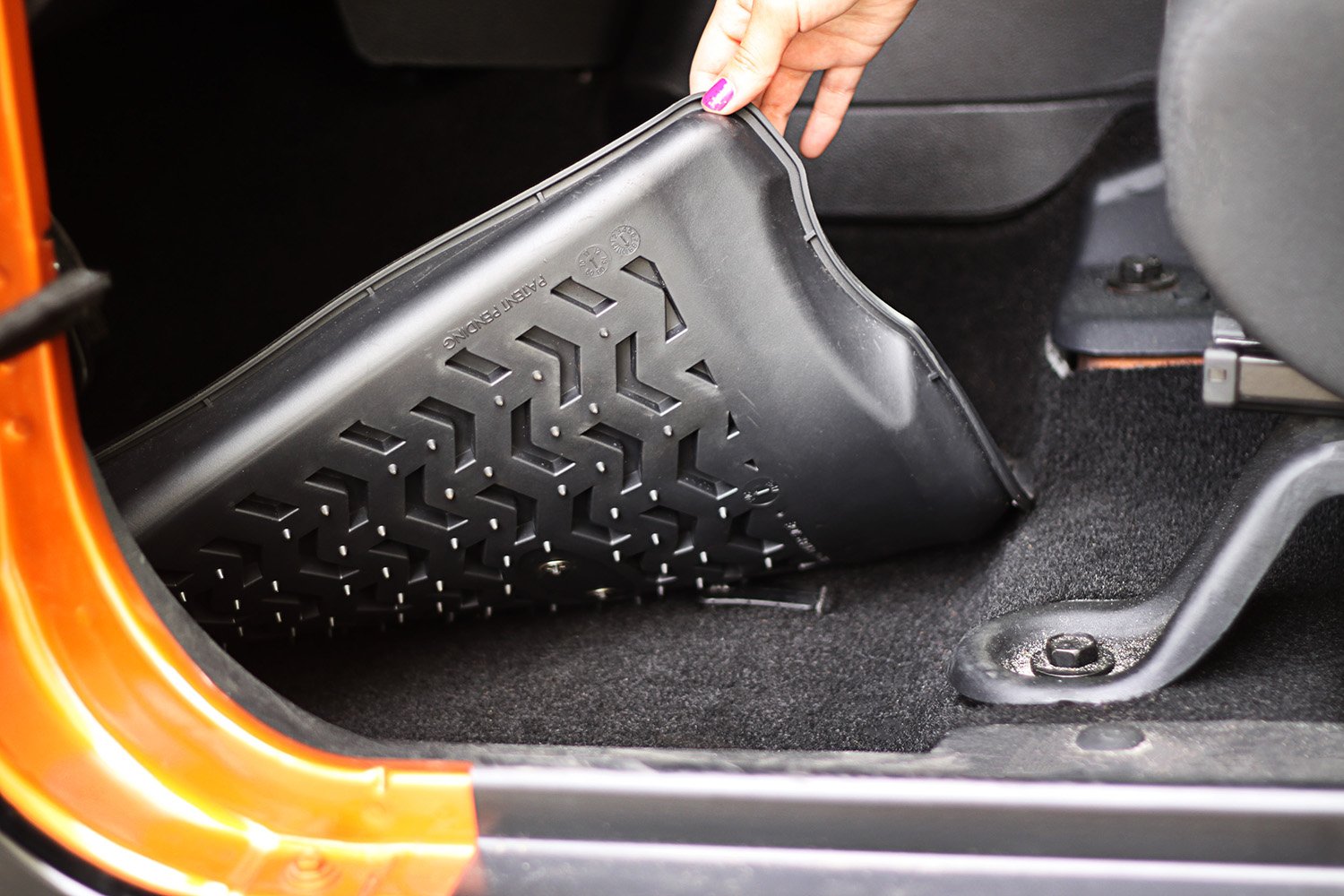 All-Terrain Rugged Ridge Floor Liners for Various Jeep Models | Rear, Black | 12950.37 | Fits 2015-2017 Renegade Latitude/Limited/North/Sport/Trailhawk; 2016 Renegade Dawn of Justice/75th Anniversary
