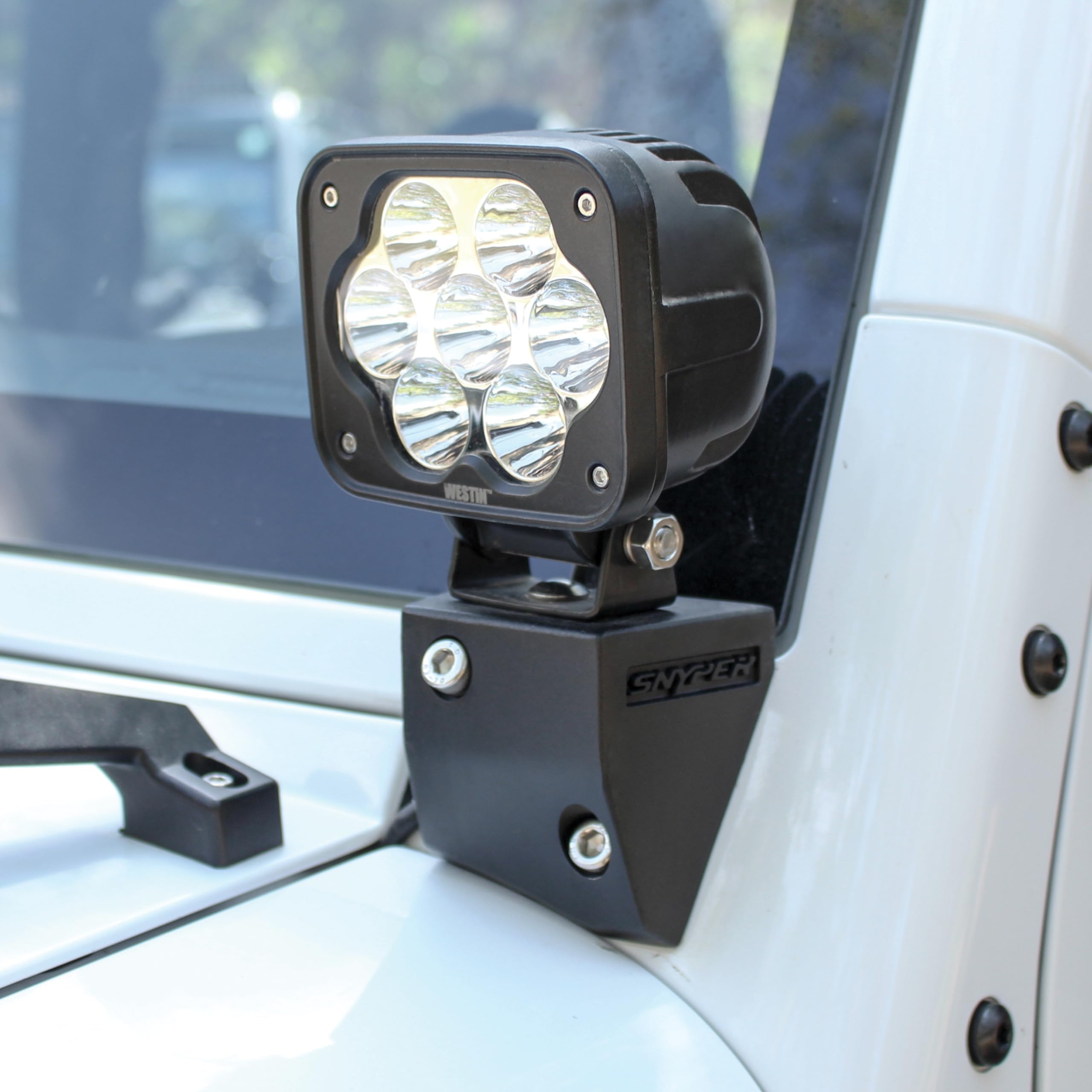 Lower Pillar Light Mount Westin 62-41045 fits 2007-2018 Wrangler JK