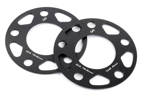 Dinan Wheel Spacers D210-2034 5x120 Bolt Circle - 72.6mm Center Bore - 4mm Thick - Pair