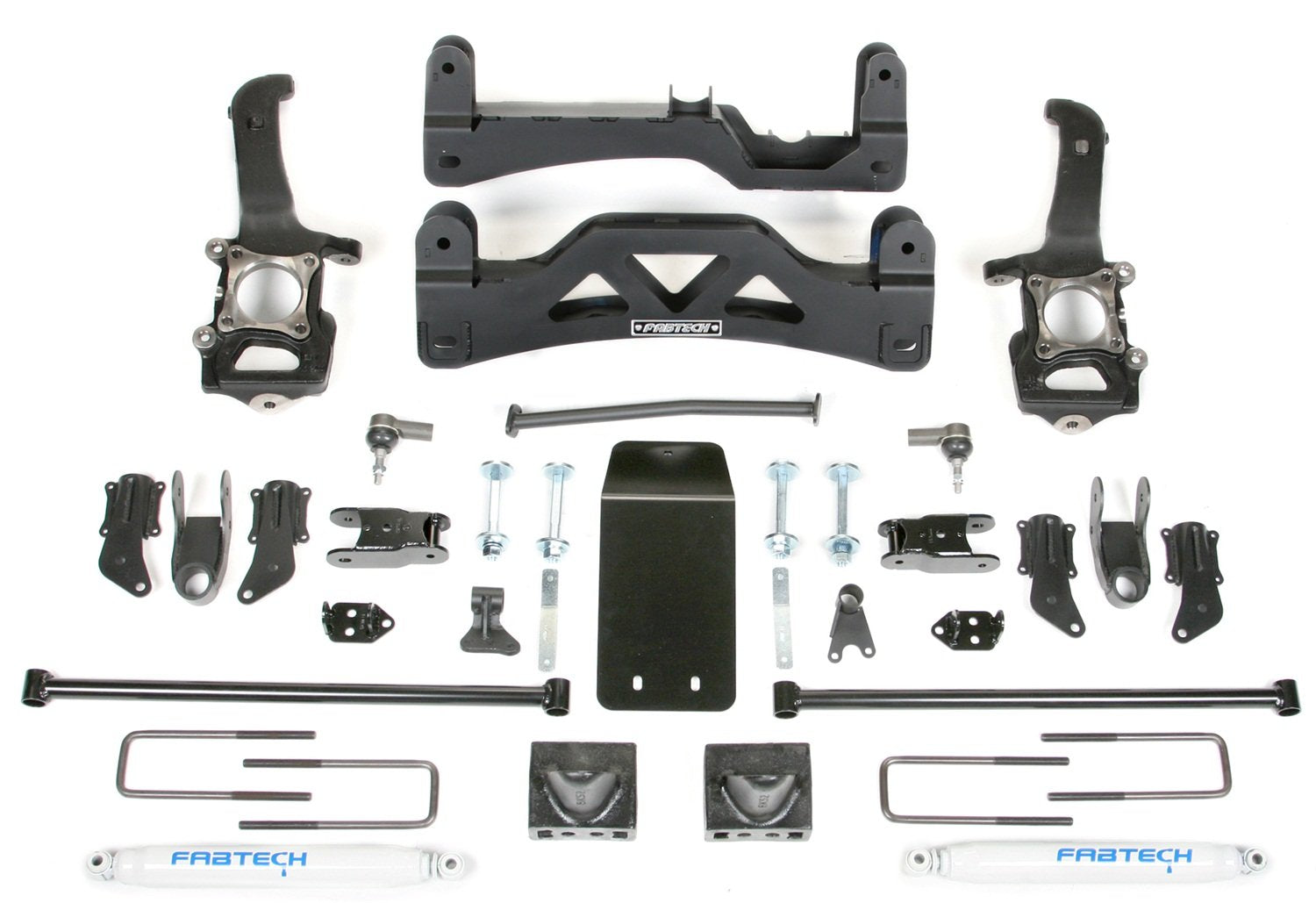 Fabtech Basic Lift System K2114 w/Shocks w/Performance Shocks 6 in. Lift Basic Lift System w/Shocks