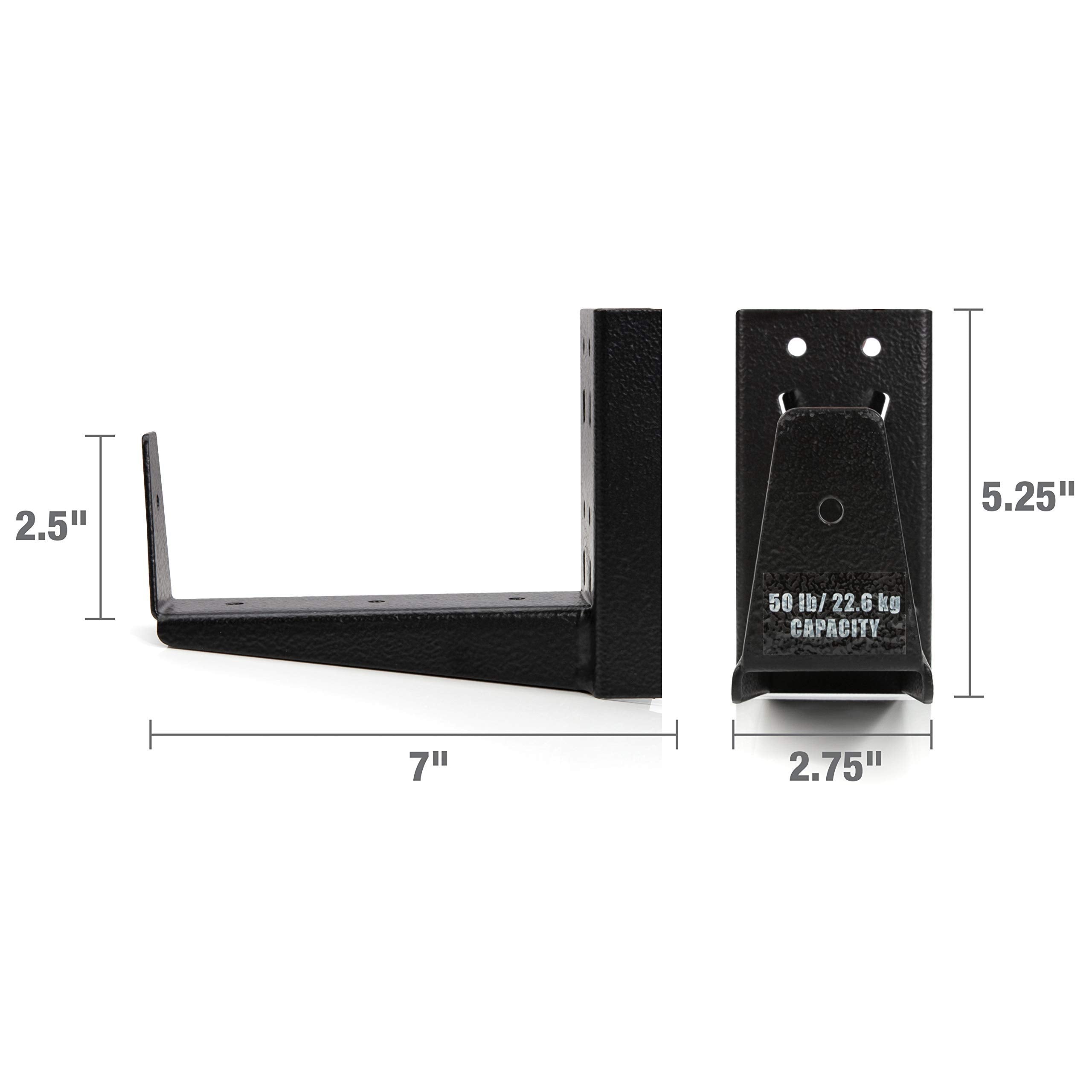 Dewalt 6-Inch 2-Piece Cantilever Bracket Set for Dewalt only Workshop Shelving/Storage, Steel, Holds Up to 50 lbs. per Bracket