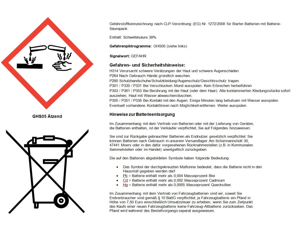 YIX30L-BS Maintenance Free Yuasa YUAM6230X Battery with Acid pack