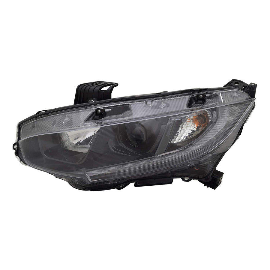 Left TYC Headlight Assembly Compatible with 2019-2020 Honda Civic