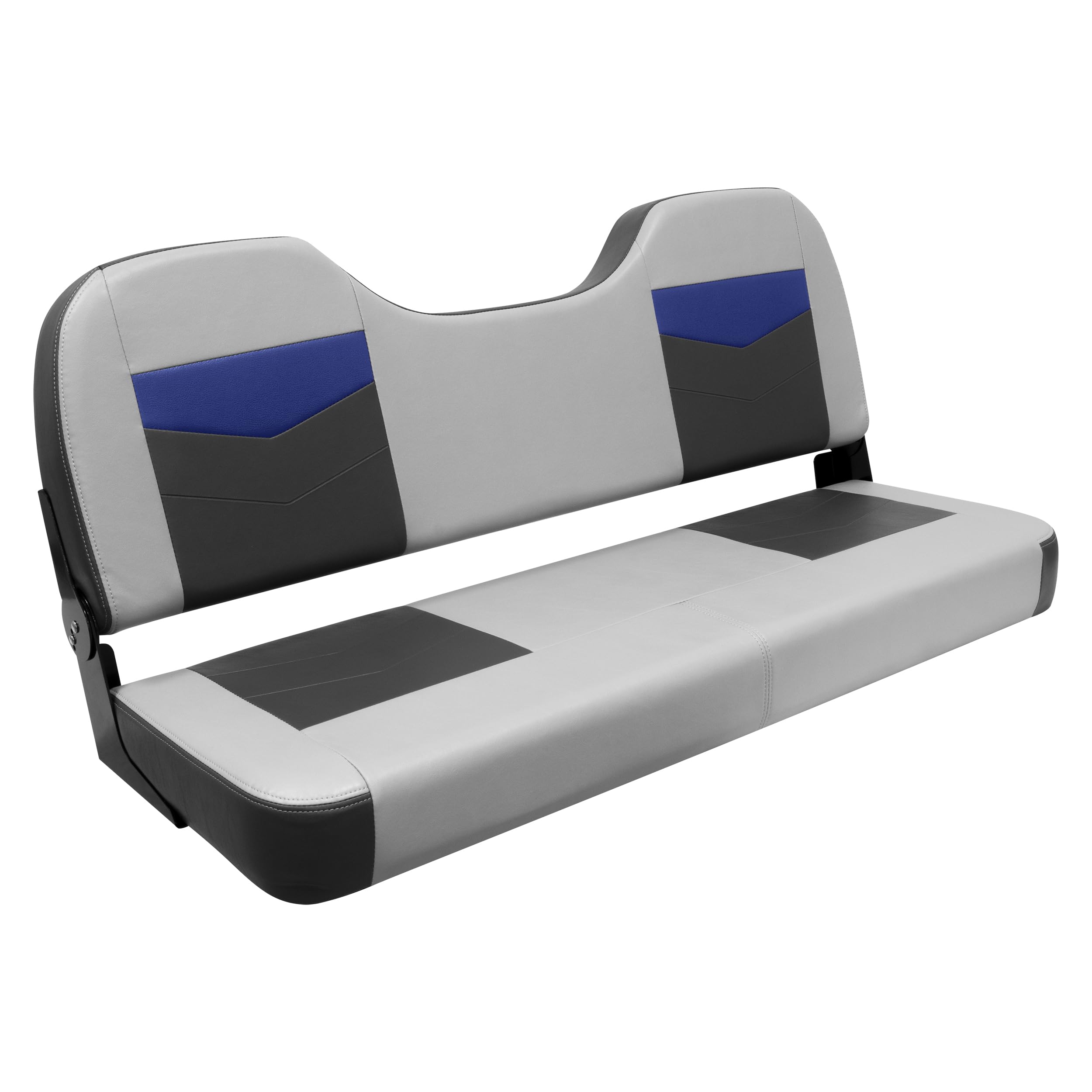 Pro Angler Wise 3348-1880 Tour Series Bass Boat 48" Fold Down Bench Seat, Marble/Blueberry/Charcoal