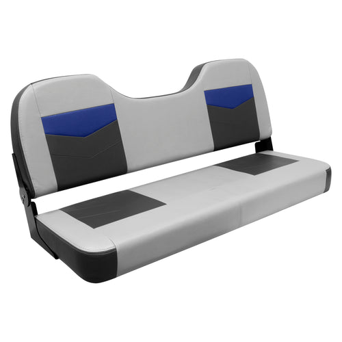 Pro Angler Wise 3348-1880 Tour Series Bass Boat 48" Fold Down Bench Seat, Marble/Blueberry/Charcoal