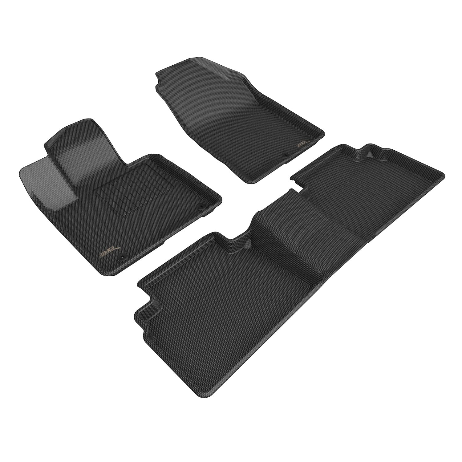Kagu 3D MAXpider Custom Fit Floor Mat (Black) Compatible with Hyundai Tucson Gasoline 2022-2026 - Full Set