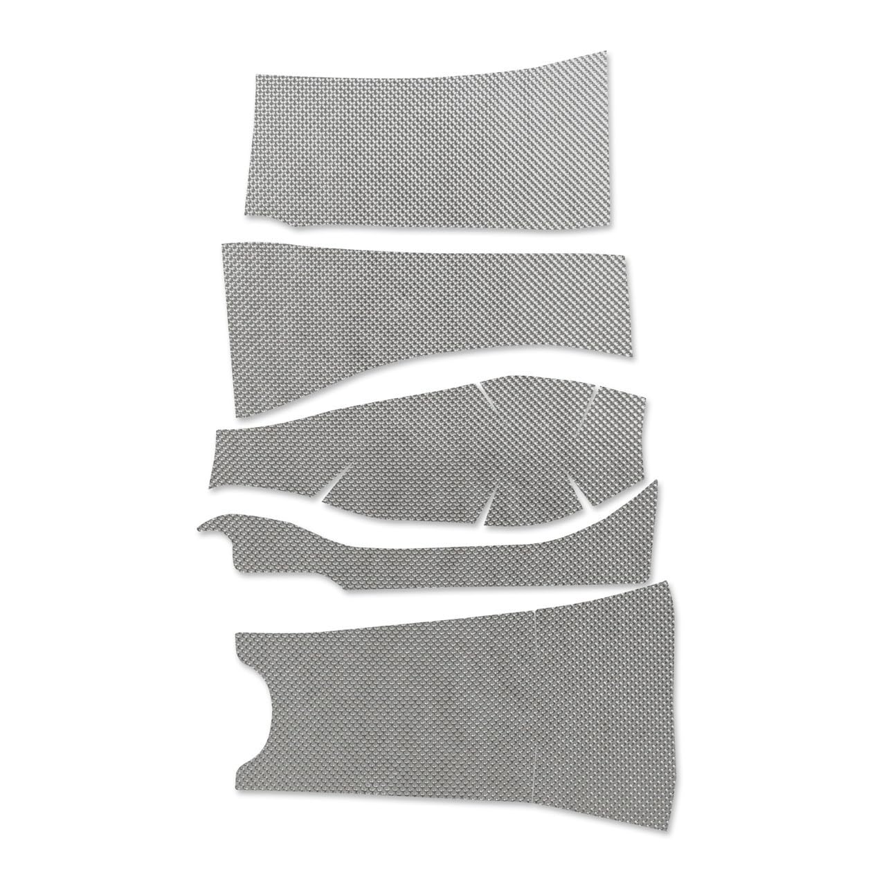 Design Engineering Floor and Tunnel Shield, Heat Barrier, Aluminized Fiberglass Cloth, Mazda Miata 2006-15, Kit