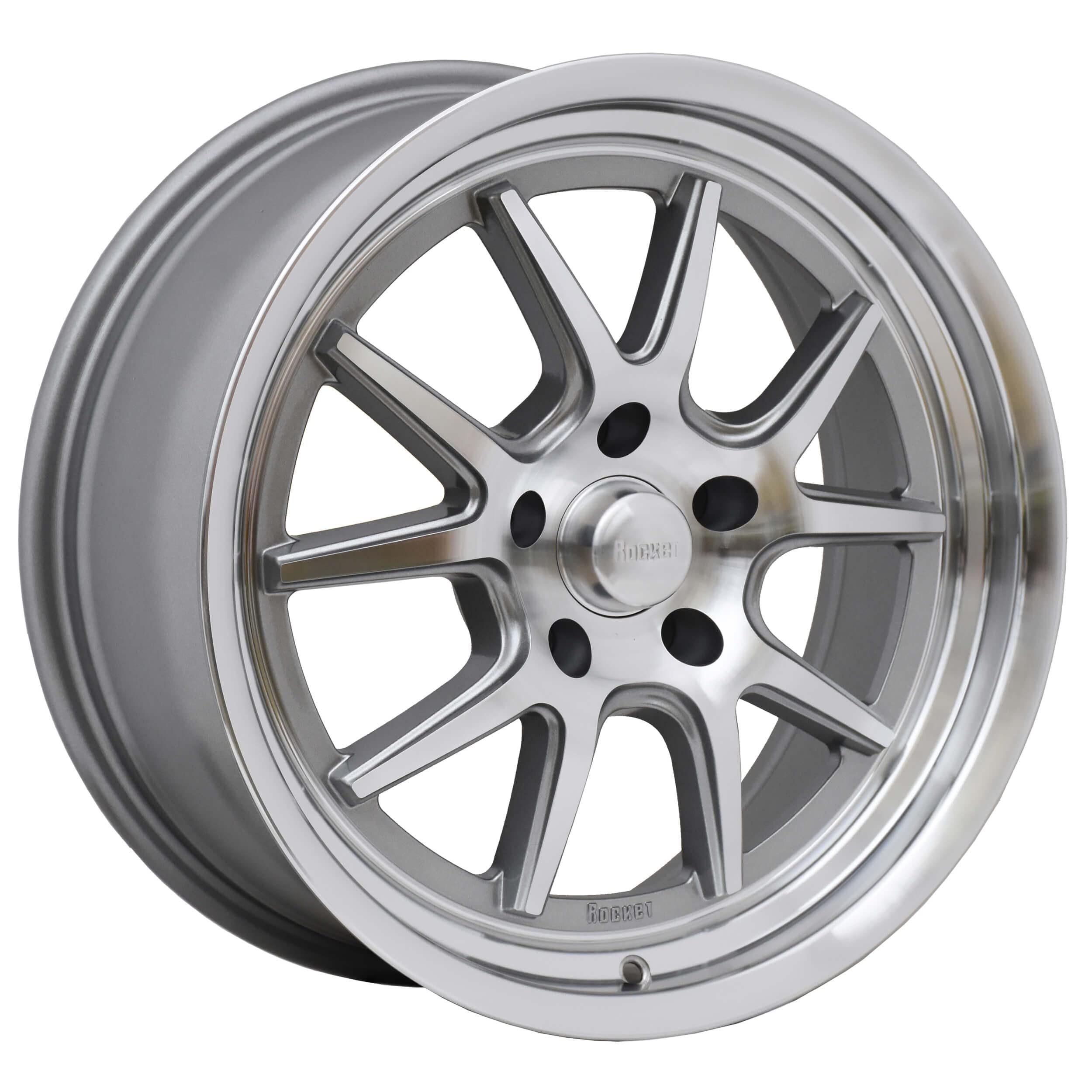 TTR19-886155 Rocket Racing Wheels 18x8 Attack Machined 5x4.75 5.5 bs