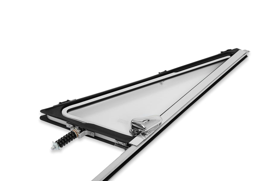 VWA72RHCLEAR Brothers Trucks Vent Window Assembly - Clear - Chrome - Right - Each