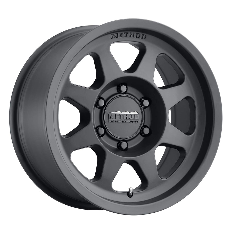 701 Method Race Wheels Matte Black 17x9" 6x5.5", 12mm offset 4.6" Backspace, MR70179060512N