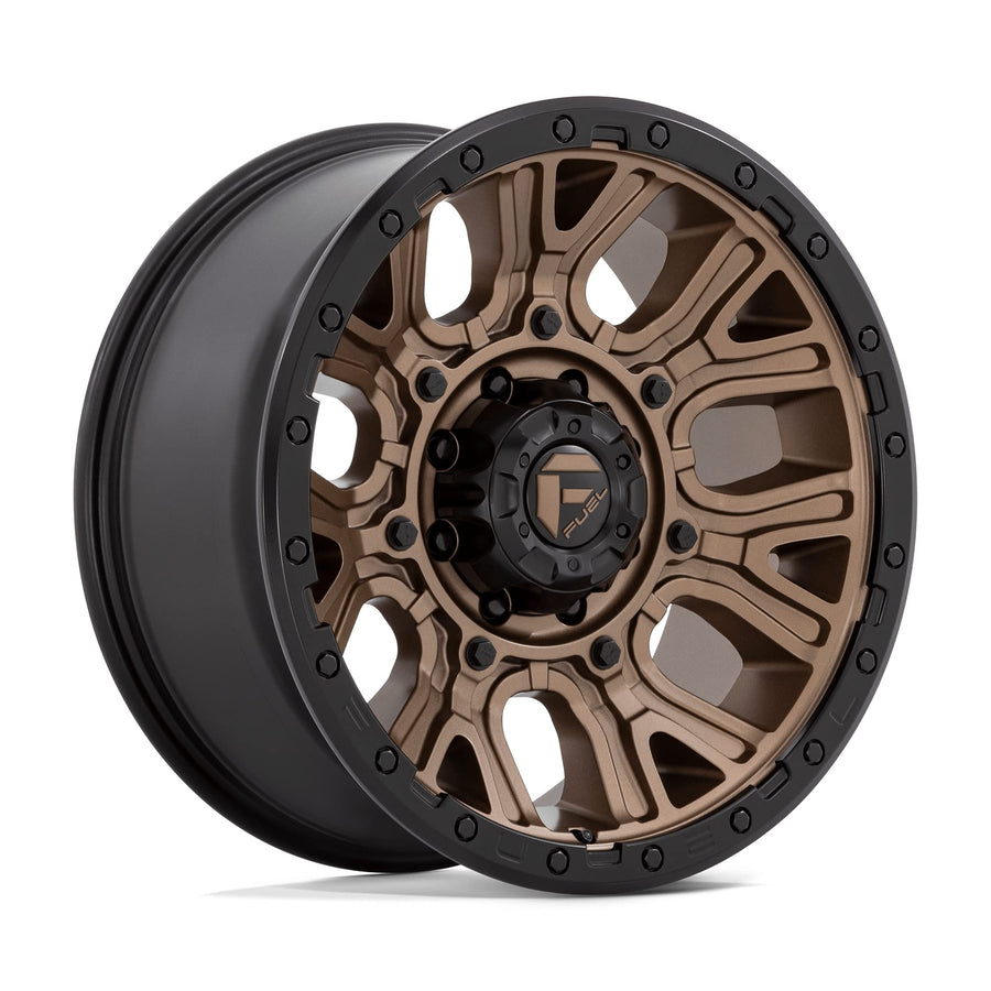 D826 TRACTION FUEL OFF-ROAD 20X9, 8X170, 5.04, 1mm MATTE BRONZE WITH BLACK RING - D82620901750