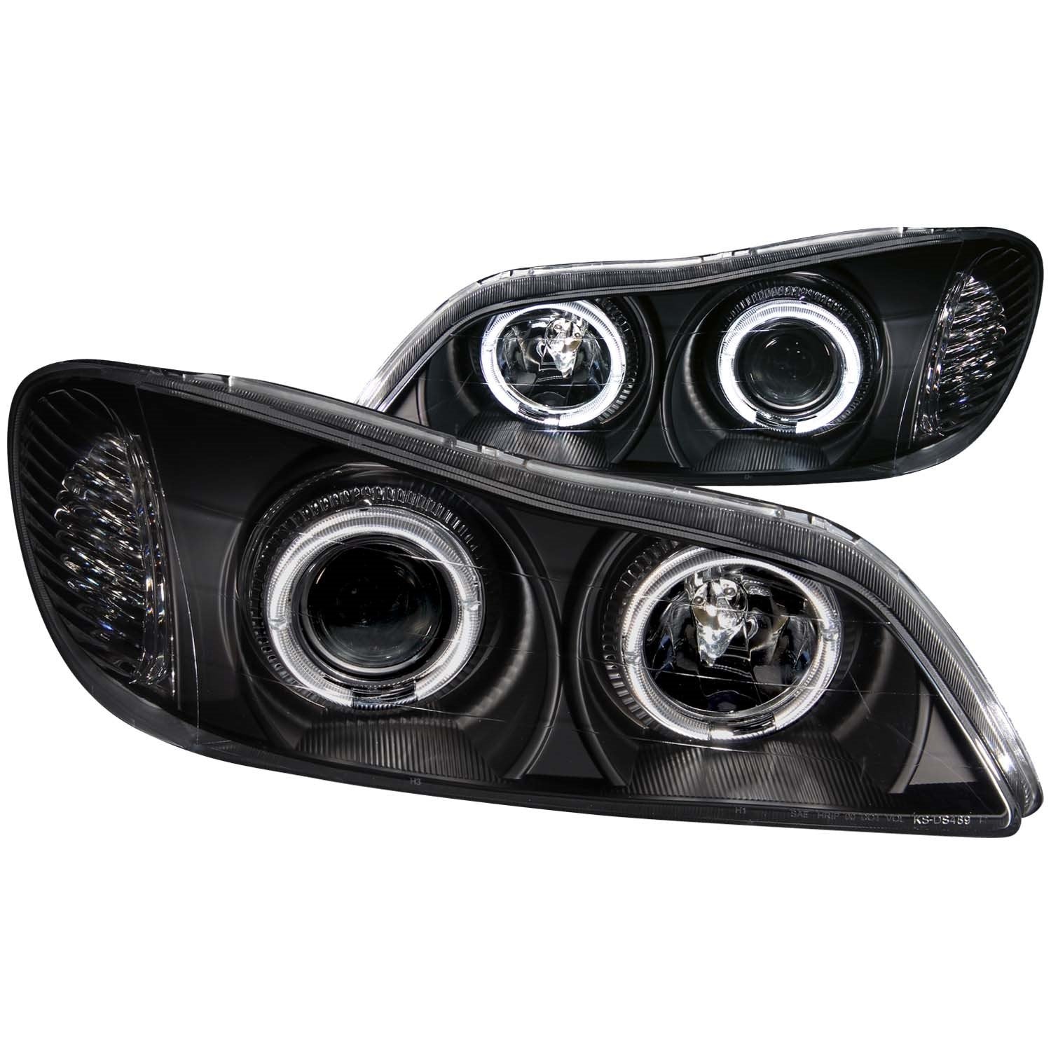 Infiniti I30 Anzo USA 121077 Projector with Halo Black Headlight Assembly - (Sold in Pairs)