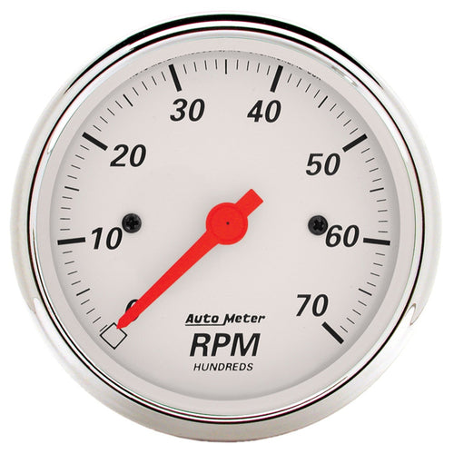 AUTO METER Arctic White 1398 Electric Tachometer 3.125 in.