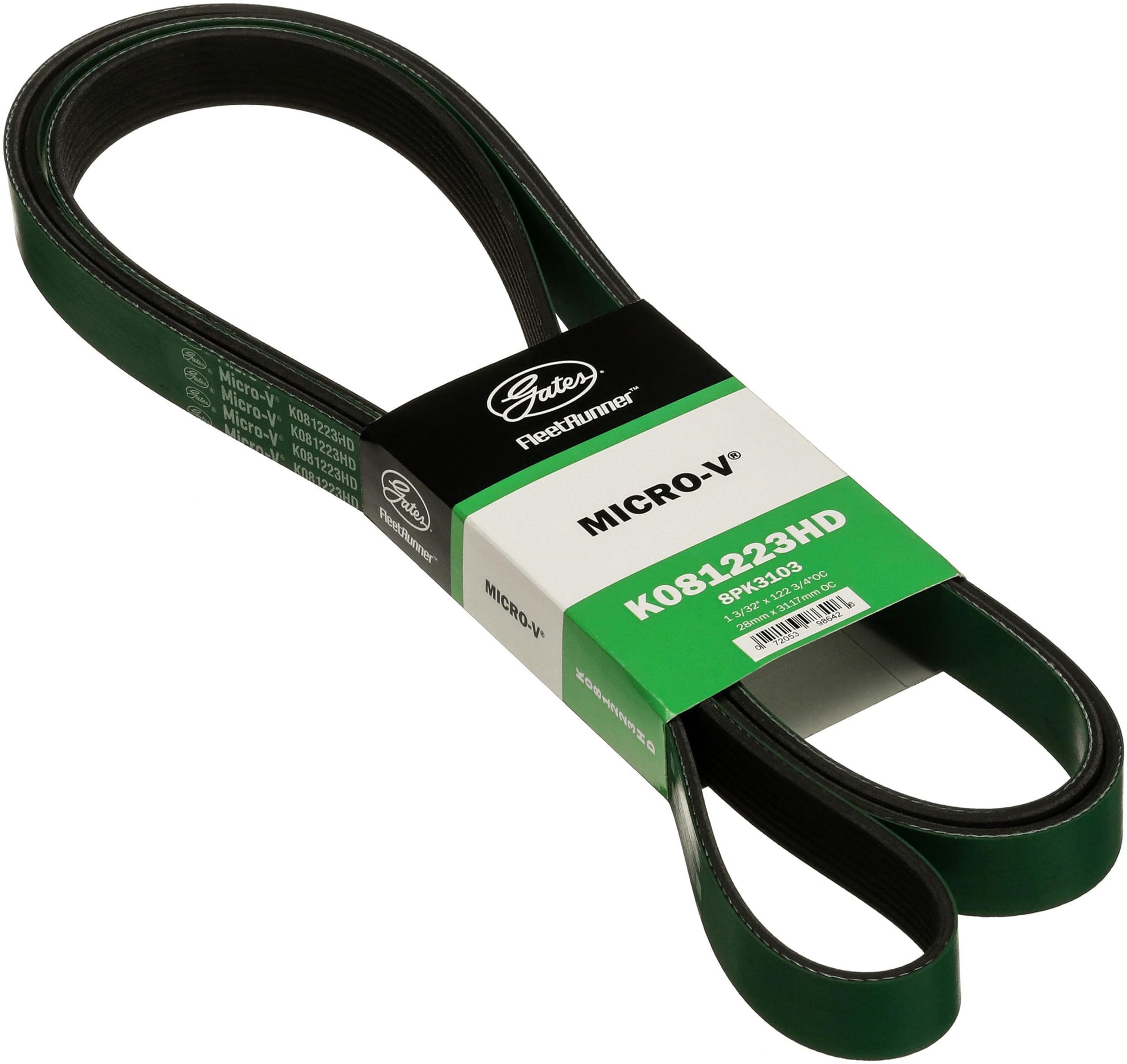 Gates FleetRunner K081223HD Micro-V Serpentine Drive Belt