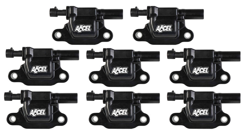 14-Up Accel Lt Square Coil - Black 8 Pack